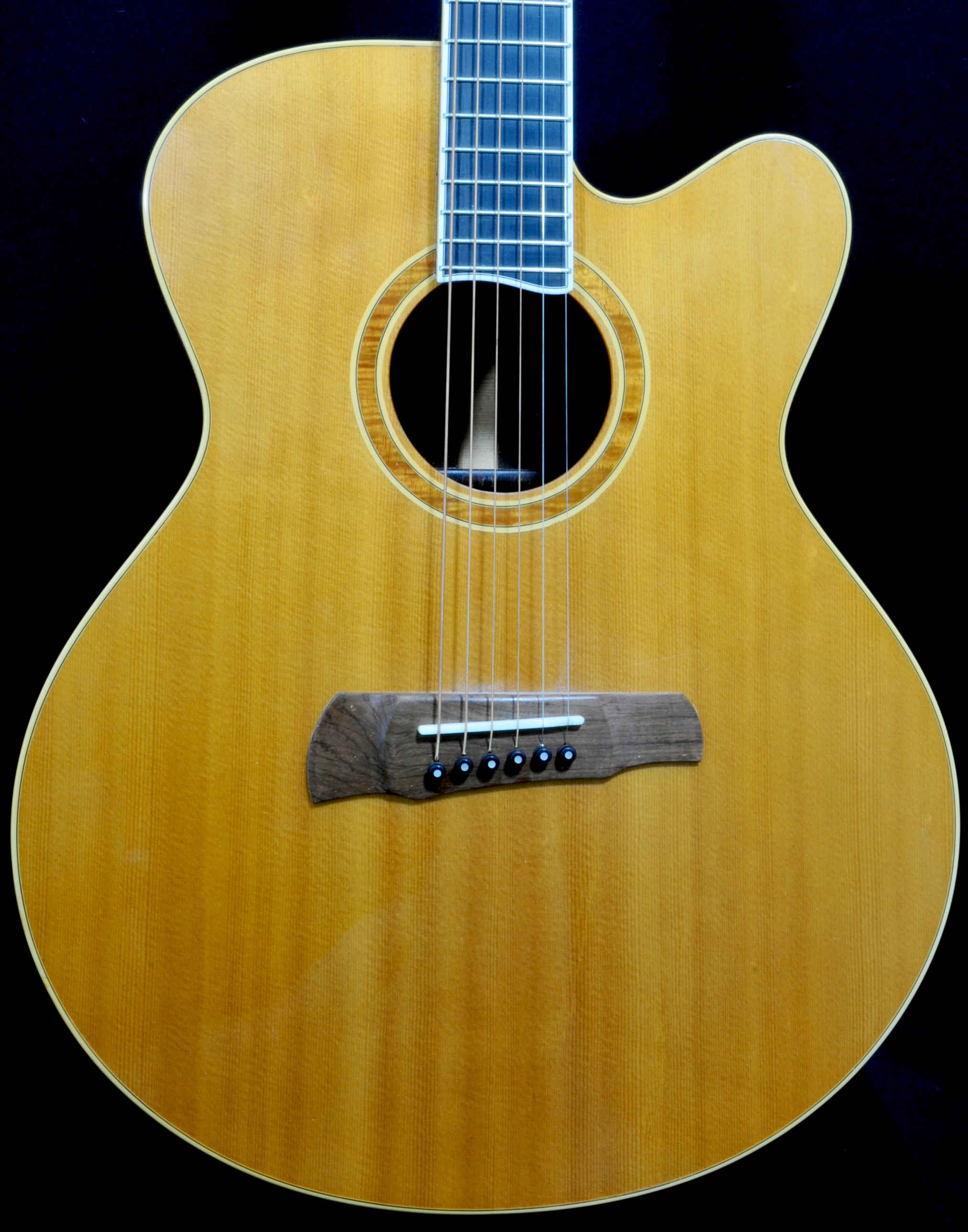 Ribbecke Halfling “Center Hole Steel String” Carved Top Acoustic!