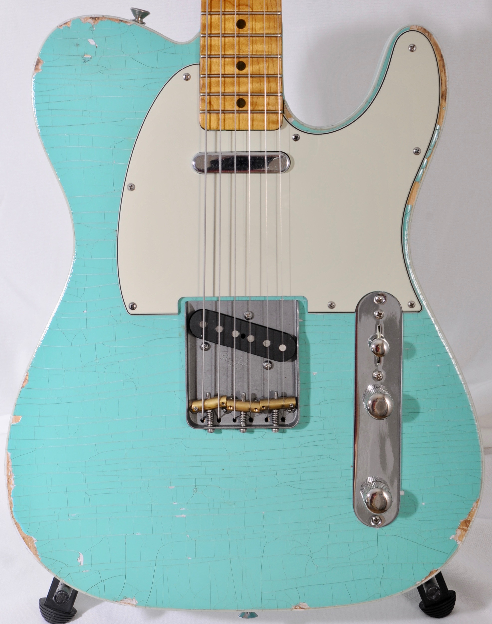 Glendale Tele – AAA Flame LARGE Neck!  Double Bound