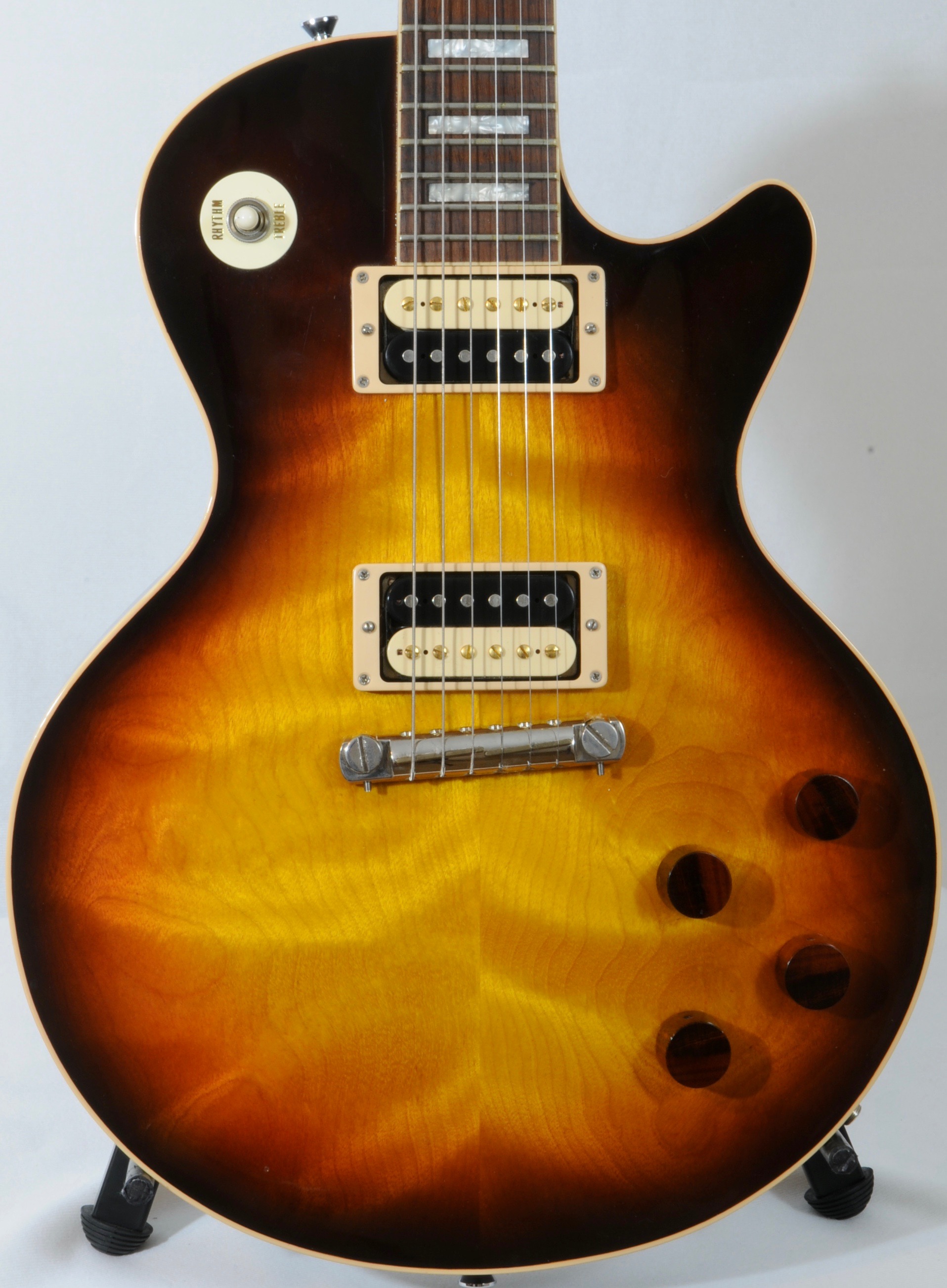 2013 Brian Monty Bluesmaster – Mahogany & Curly Birch Top