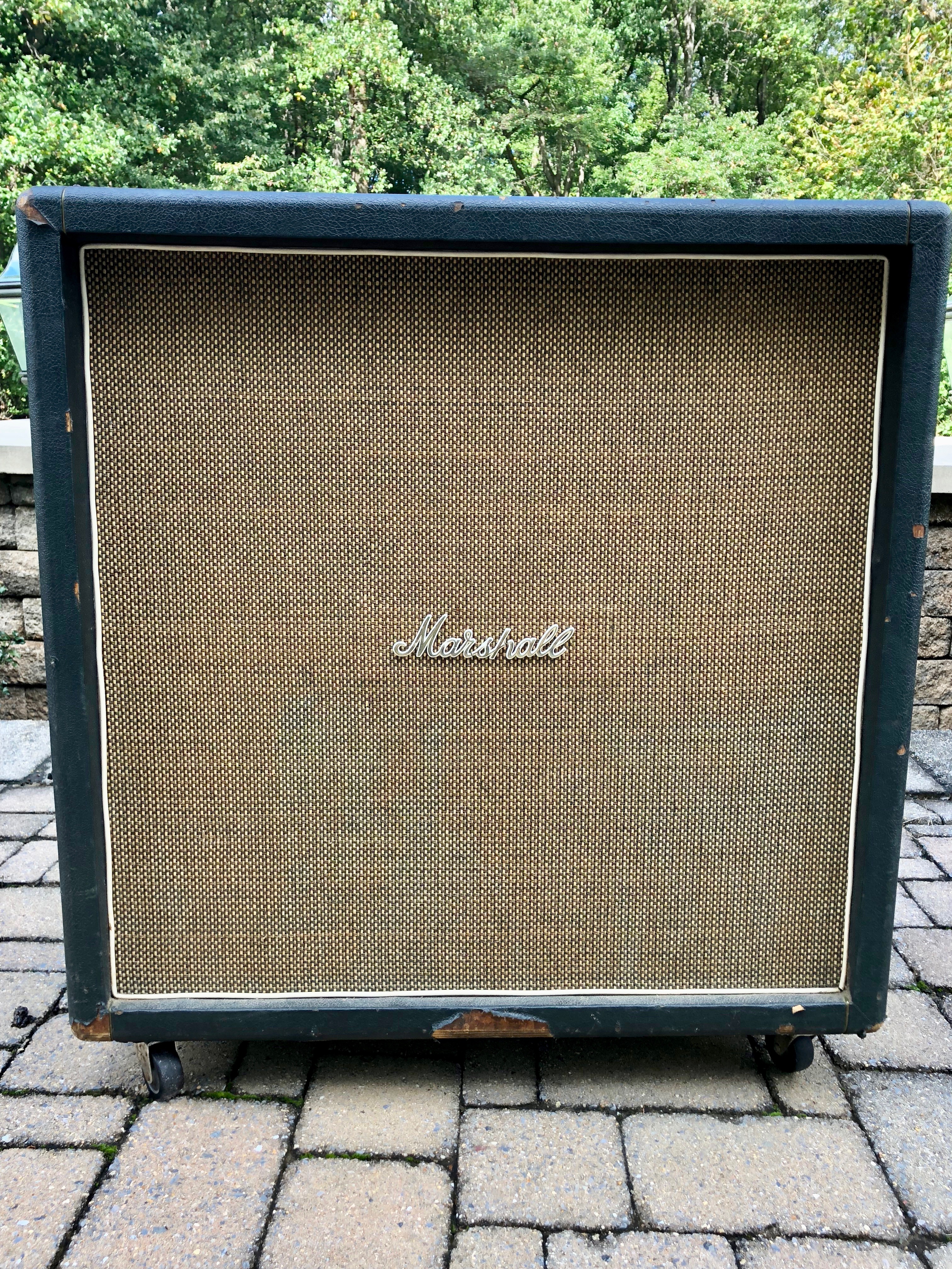 1968 Marshall Cab w/ Celestion Greenbacks 4-12″  THE ONE!